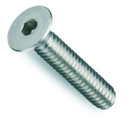 Newport Fasteners M4-0.70 Socket Head Cap Screw, Flat Head, Zinc Plated Alloy Steel, 12 mm Length, 100 PK 207859-100